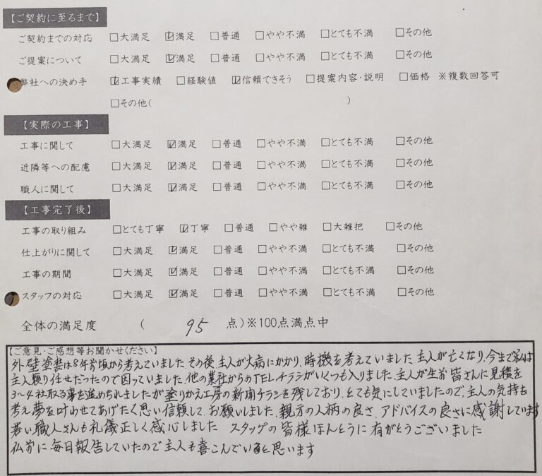 主人の気持ちを考え、夢を叶えてあげたく思い･･･ 大垣市 Ｋ様