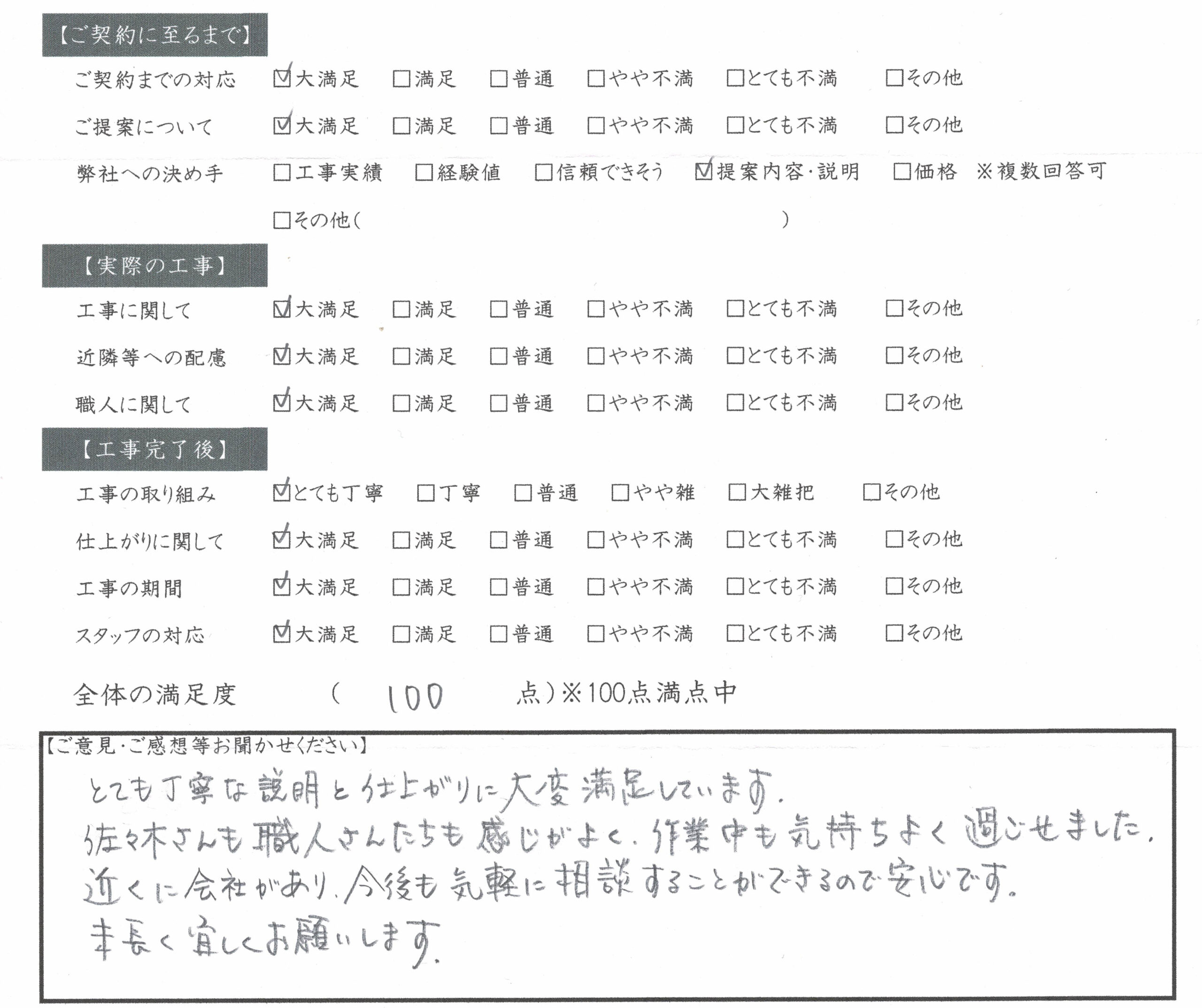 岐阜県大垣市 塗りかえ工房 お客様の声 岐阜市 S様